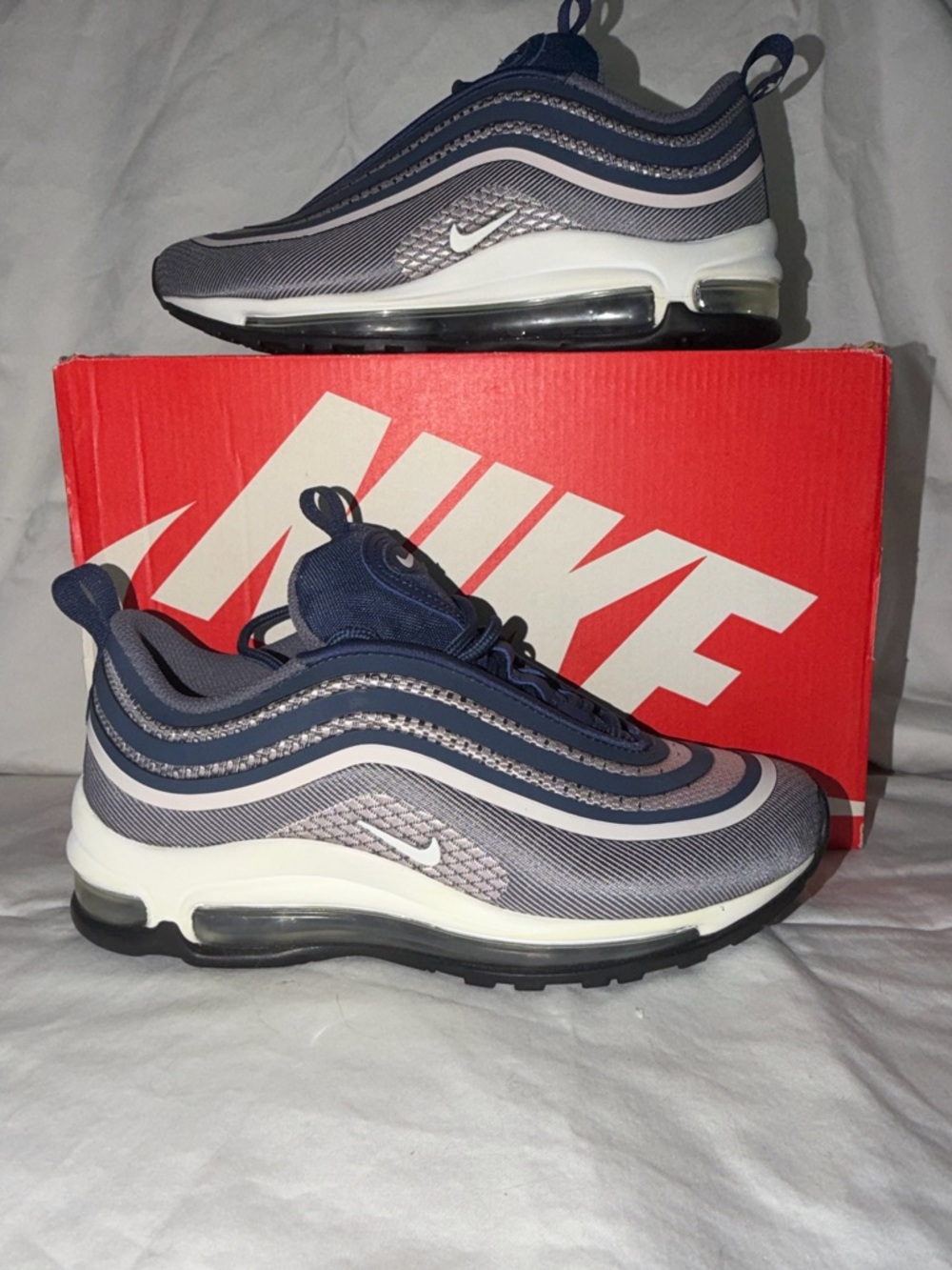 Nike Kids Air Max 97- Navy Blue/Grey